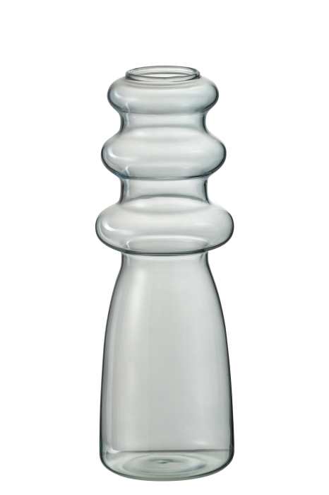 Vaza, Sticla, Albastru, 7x7x21 [2]