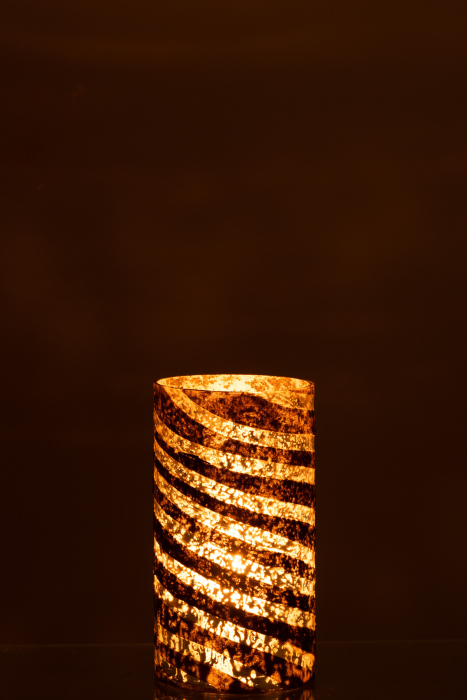 Vaza, Sticla, Argintiu, 15x15x28 [4]