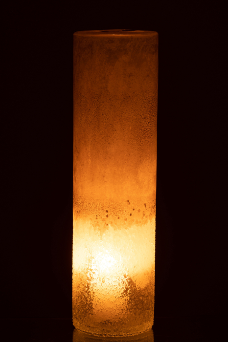 Vaza, Sticla, Bej, 11x11x41 [3]