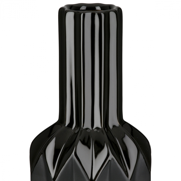 Vaza sticla, conica, Panteon, Ceramica, neagra, PU 2, H. 48 cm, D. 13 cm [4]