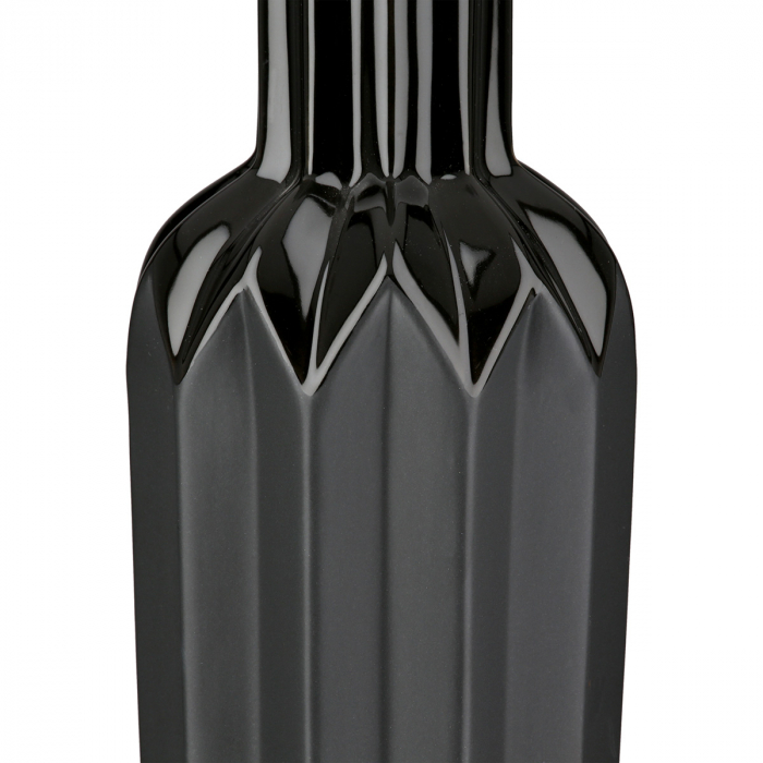 Vaza sticla, conica, Panteon, Ceramica, neagra, PU 2, H. 48 cm, D. 13 cm [3]