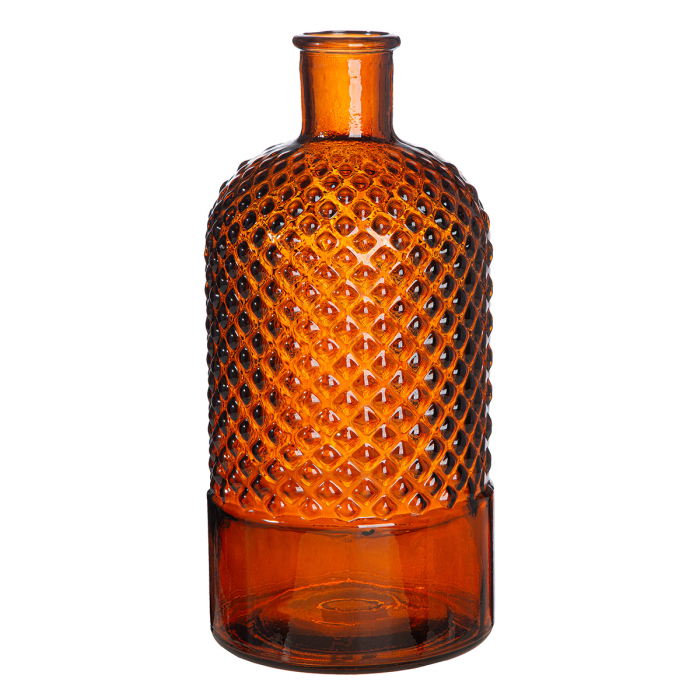 Vaza, Sticla, "Diamond", Sticla, maro, PU 6, H 28 cm, A. 14 cm [3]