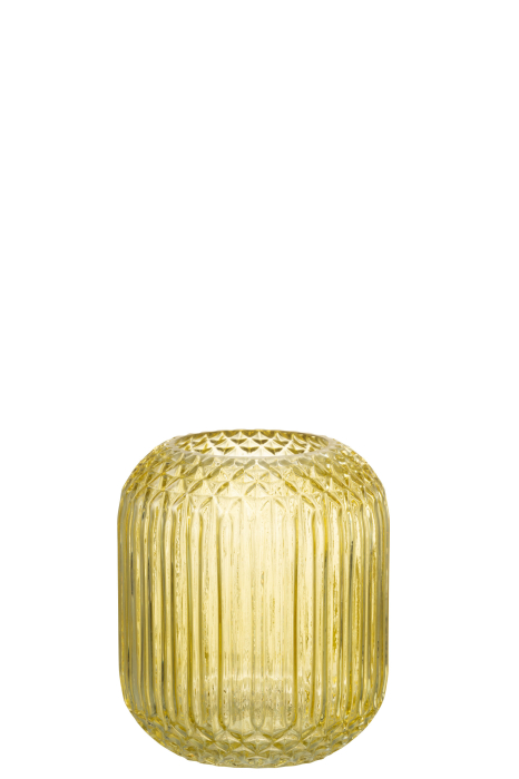 Vaza, Sticla, Galben, 14.5x14.5x17 [2]