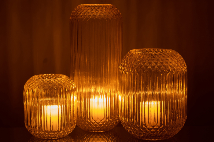 Vaza, Sticla, Galben, 15.5x15.5x36.5 [7]