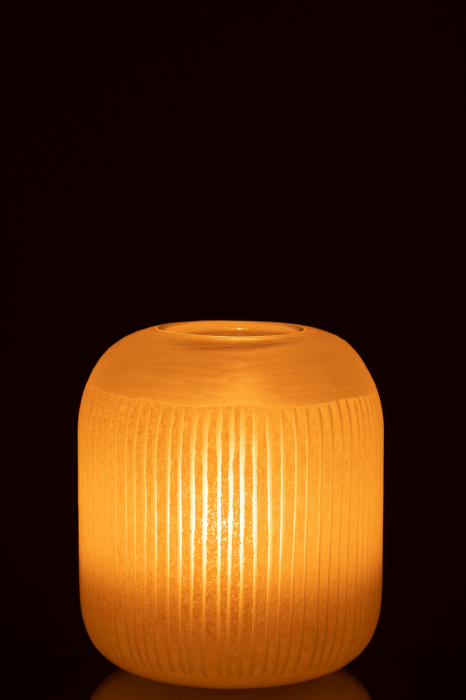 Vaza, Sticla, Galben, 20x20x24 [3]