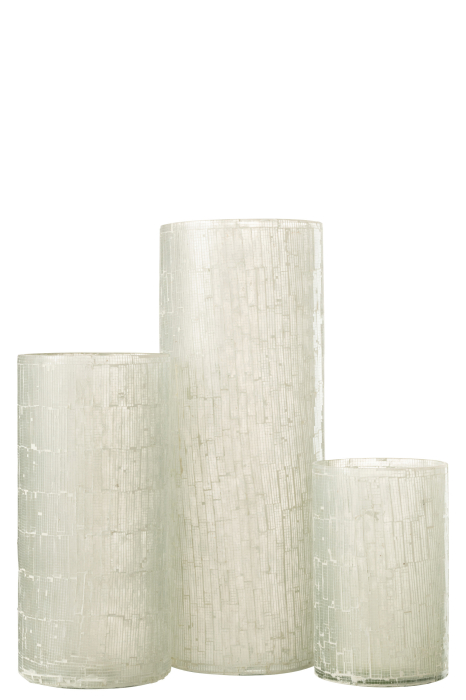 Vaza, Sticla, Gri, 16x16x42 [2]