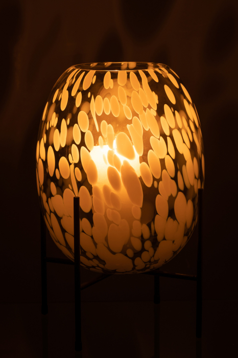 Vaza, Sticla, Gri, 23x23x37 [3]