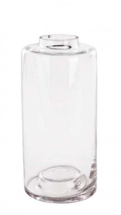 Vaza, sticla, incolor, 15, 5x15, 5x32cm