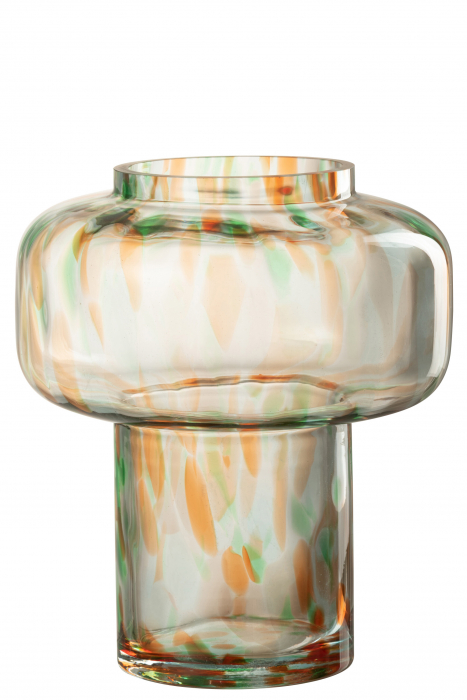 Vaza, Sticla, Multicolor, 22x22x25.5