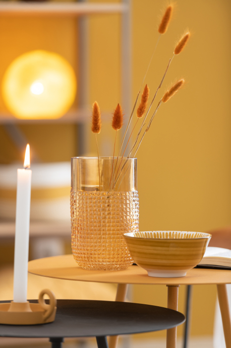 Vaza, Sticla, Portocaliu, 15x15x25.5 [8]