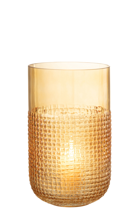 Vaza, Sticla, Portocaliu, 15x15x25.5 [3]