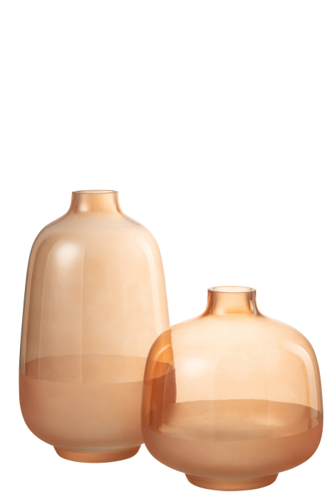 Vaza, Sticla, Portocaliu, 15x15x27 [2]