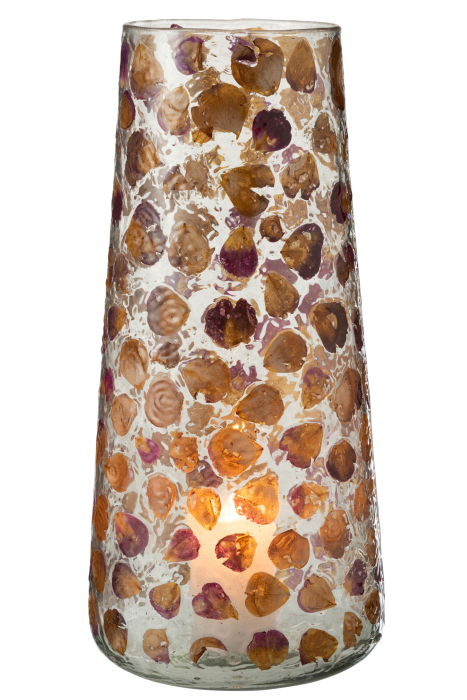 Vaza, Sticla, Portocaliu, 17.5x17.5x36.5 [3]