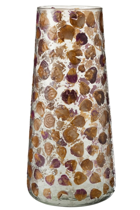 Vaza, Sticla, Portocaliu, 17.5x17.5x36.5 [2]