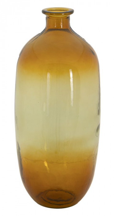 Vaza, sticla reciclata portocalie cm o 19x45 (fabricat in Spania)
