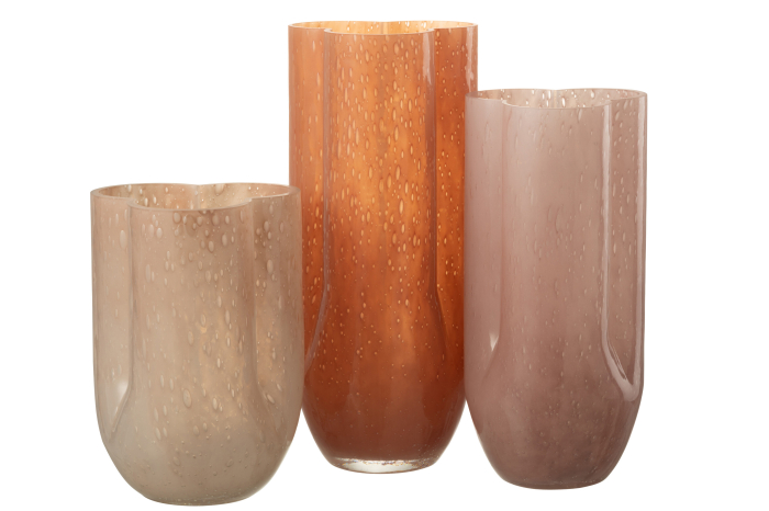 Vaza, Sticla, Rosu, 14.8x14.8x34 [2]