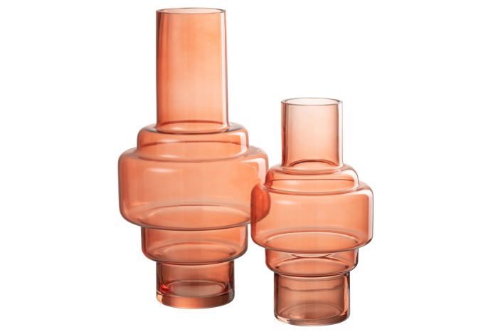 Vaza, Sticla, Rosu, 18x18x35 [2]