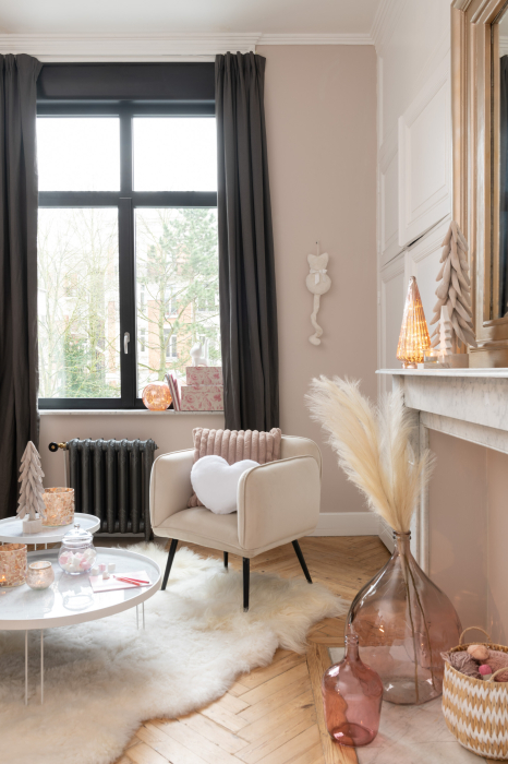 Vaza, Sticla, Roz, 18x18x30 [3]