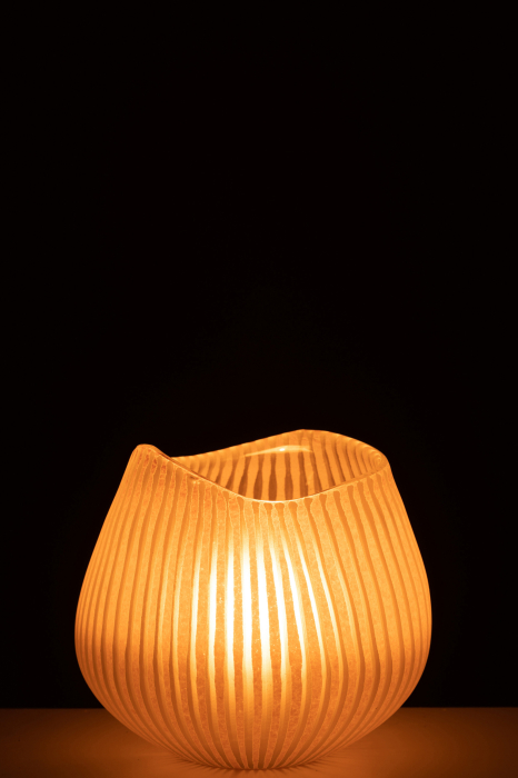 Vaza, Sticla, Roz, 21x22x20.5 [4]