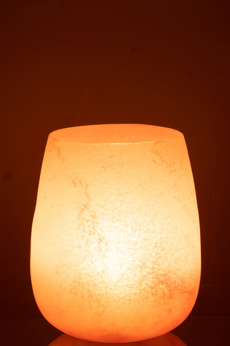 Vaza, Sticla, Roz, 23.1x23.1x27 [3]