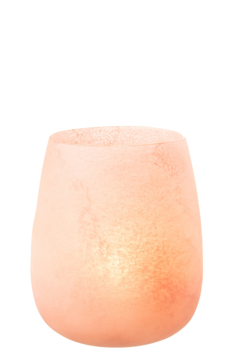 Vaza, Sticla, Roz, 23.1x23.1x27 [2]