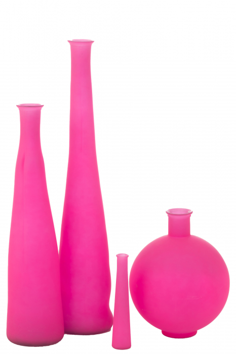 Vază, Sticlă Roz Neon M, L 18| W 18| H 100 cm [2]