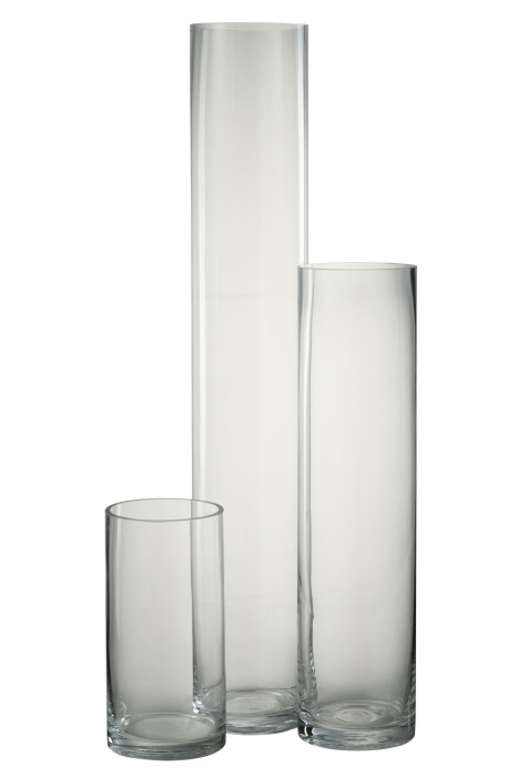 Vaza, Sticla, Transparent, 10x10x60.5 [2]