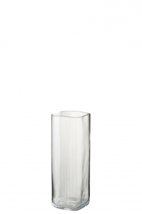 Vaza, Sticla, Transparent, 11.5x11.5x32