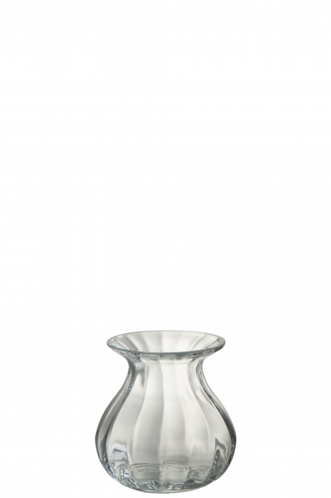 Vaza, Sticla, Transparent, 15x15x15