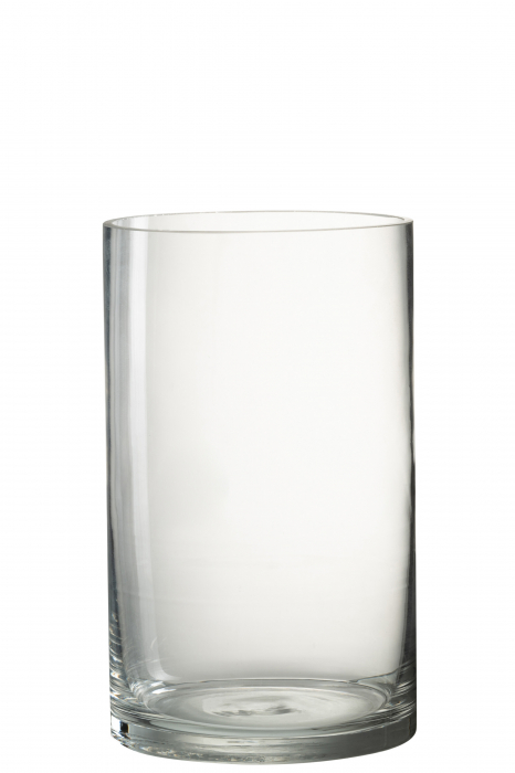 Vaza, Sticla, Transparent, 15x15x25.5