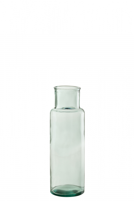Vaza, Sticla, Transparent, 15x15x45