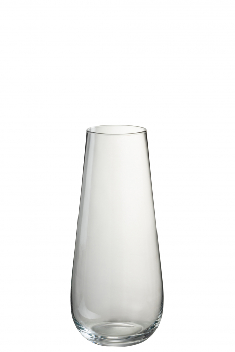 Vaza, Sticla, Transparent, 19.5x19.5x40