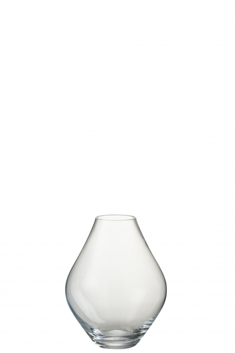 Vaza, Sticla, Transparent, 19x19x24