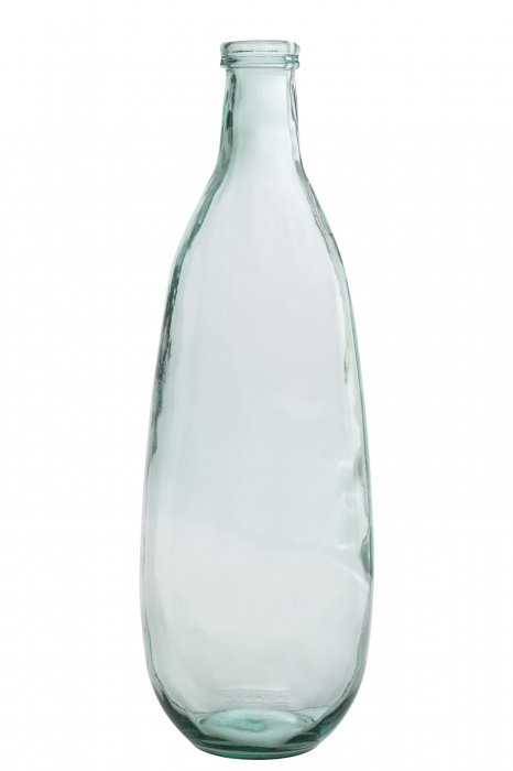 Vaza, Sticla, Transparent, 25x25x75