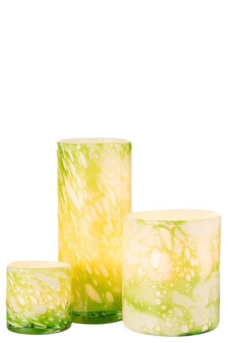 Vaza, Sticla, Verde, 11.5x11.5x27.5 [5]