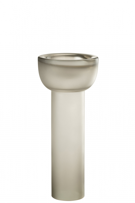 Vază/suport de lumânare Yara Sticlă, Greige L, L 16| W 16| H 38 cm [2]