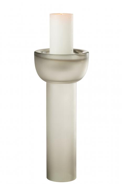 Vază/suport de lumânare Yara Sticlă, Greige L, L 16| W 16| H 38 cm [3]