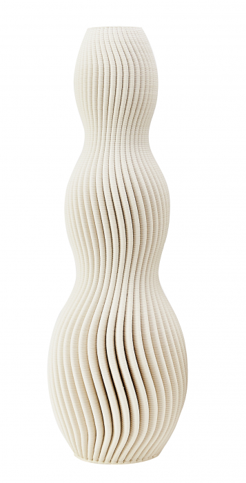 Vaza Svenna, Ceramica, Bej, 10.5x10.5x32.5 cm