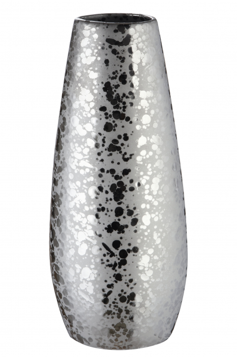 Vaza Toledo, ceramica, argintiu, 15×11,5×36 cm GILDE imagine 2022 by aka-home.ro