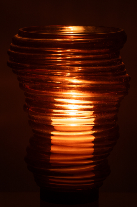 Vază, Tornado Sticlă Maro M, L 20| W 20| H 27.5 cm [3]