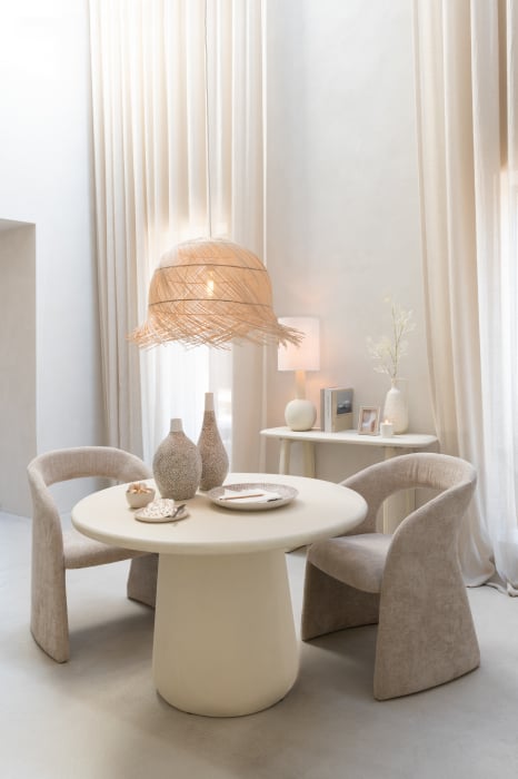 Vază, Wabi Rotund Porțelan, Bej/Alb, L 20| W 20| H 33 cm [3]