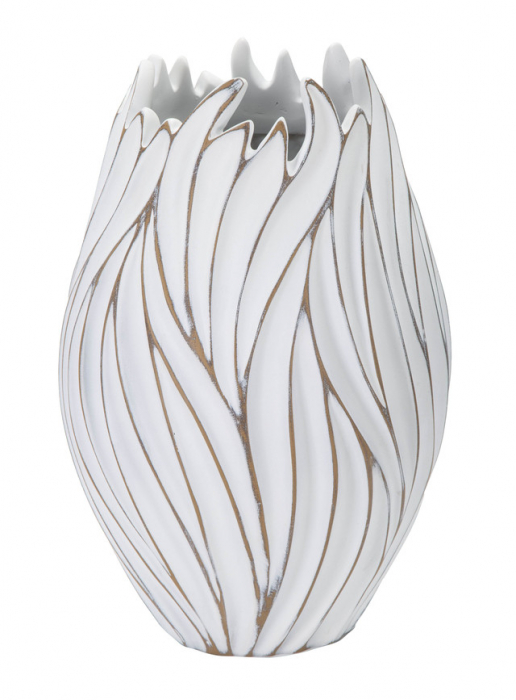 VazaHonduras, Rasina, Alb, 41.5x27x27 cm [2]