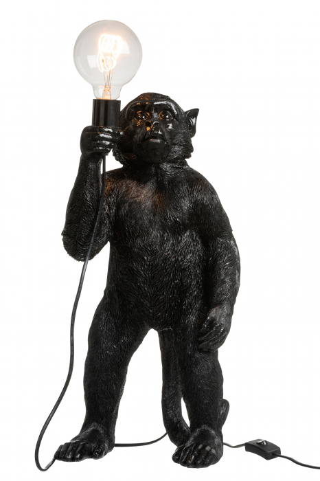 Veioza Ape, Rasina, Negru, 26.5x24.5x51.5 cm [2]
