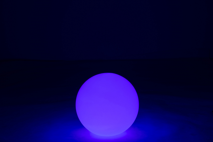Veioza Ball, Plastic/Fibre sintetice, Alb/Multicolor, 39x39x39 cm [14]
