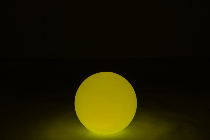 Veioza Ball, Plastic/Fibre sintetice, Alb/Multicolor, 39x39x39 cm [6]
