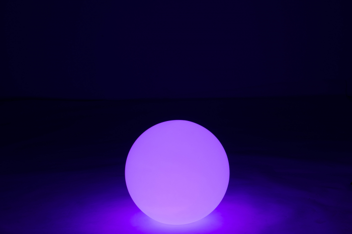 Veioza Ball, Plastic/Fibre sintetice, Alb/Multicolor, 39x39x39 cm [16]