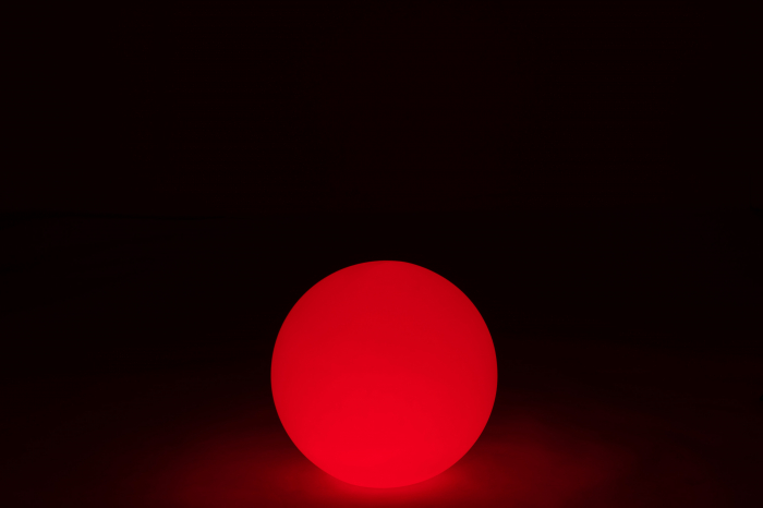 Veioza Ball, Plastic/Fibre sintetice, Alb/Multicolor, 39x39x39 cm [3]