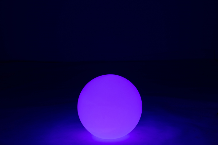 Veioza Ball, Plastic/Fibre sintetice, Alb/Multicolor, 39x39x39 cm [15]