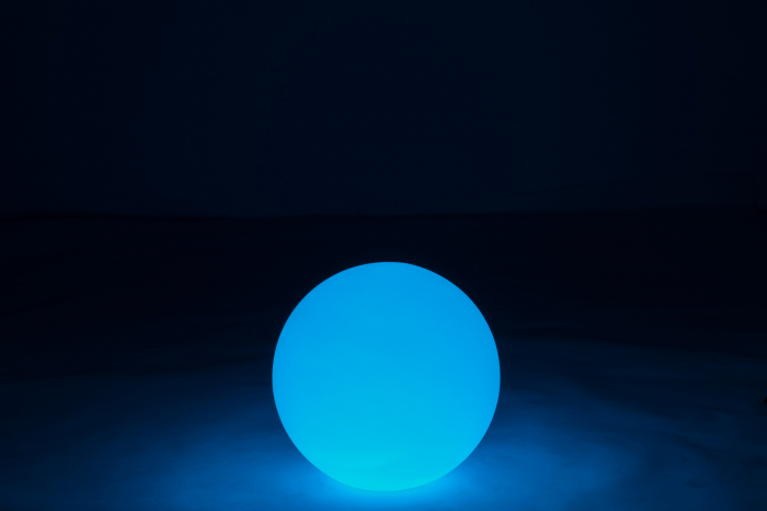 Veioza Ball, Plastic/Fibre sintetice, Alb/Multicolor, 39x39x39 cm [11]