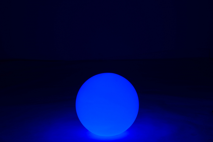 Veioza Ball, Plastic/Fibre sintetice, Alb/Multicolor, 39x39x39 cm [12]